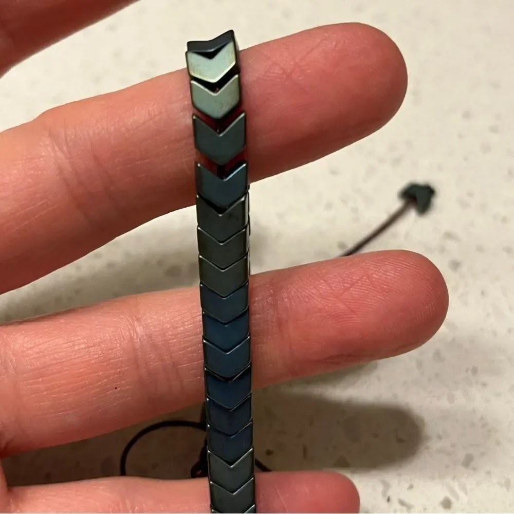 Beaded Irregular Shaped Braided Bracelet
